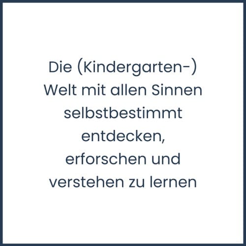 Aus dem Kindergartenalltag
